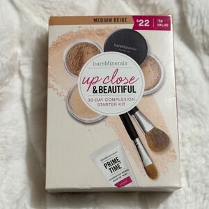 bareMinerals Up Close & Beautiful 30-Day Complexion Starter Kit Medium Beige NEW